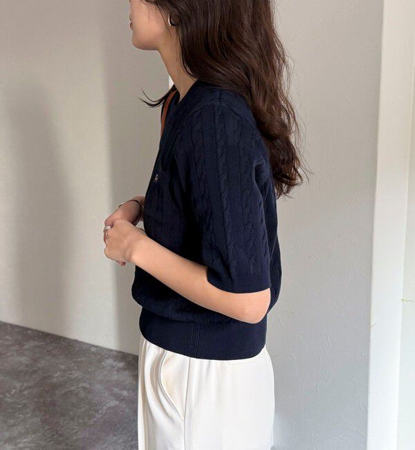 fredy emue「FR刺繍ケーブル柄ポケ付きプルオーバー」|ニット・セーター|