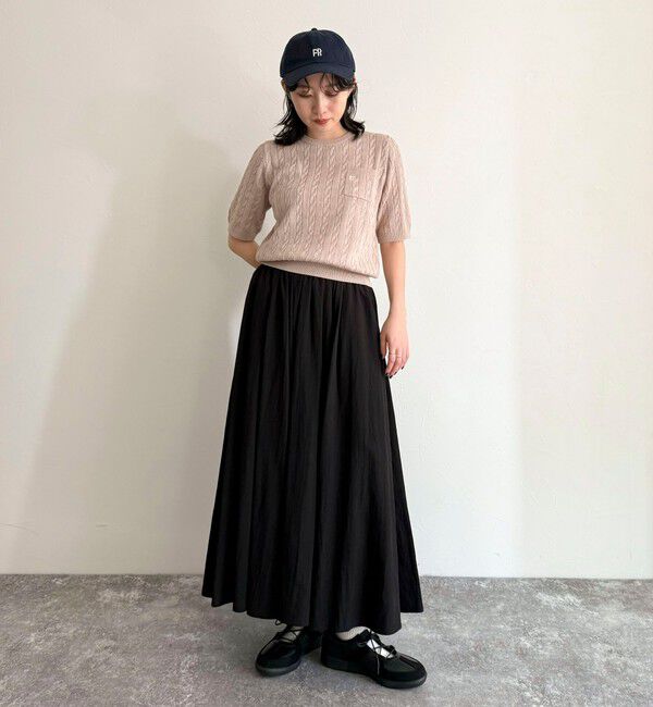 fredy emue「FR刺繍ケーブル柄ポケ付きプルオーバー」|ニット・セーター|