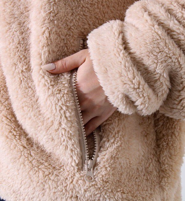 GLOSTER「【KELTY&times;GLOSTER】別注 シャギーフリース ジップカーディガン」|カーディガン|