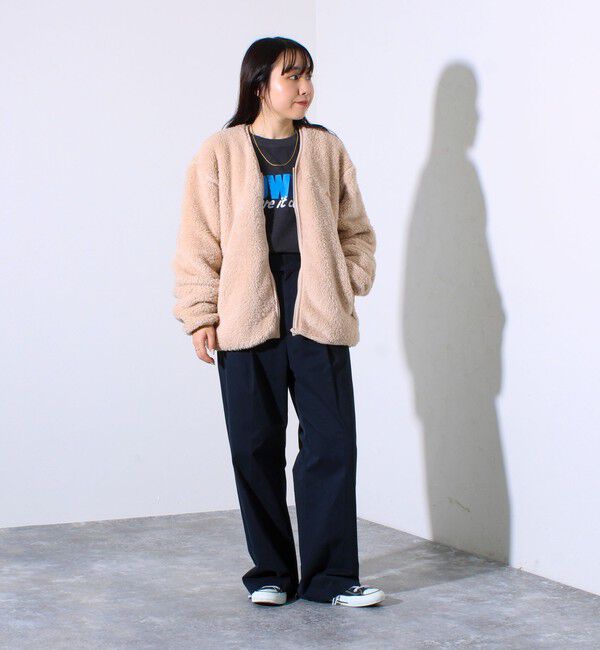 GLOSTER「【KELTY&times;GLOSTER】別注 シャギーフリース ジップカーディガン」|カーディガン|