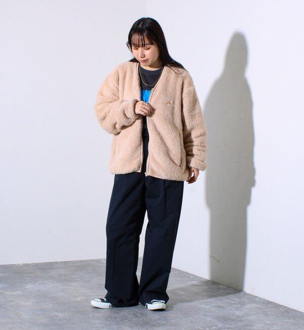 GLOSTER「【KELTY&times;GLOSTER】別注 シャギーフリース ジップカーディガン」|カーディガン|