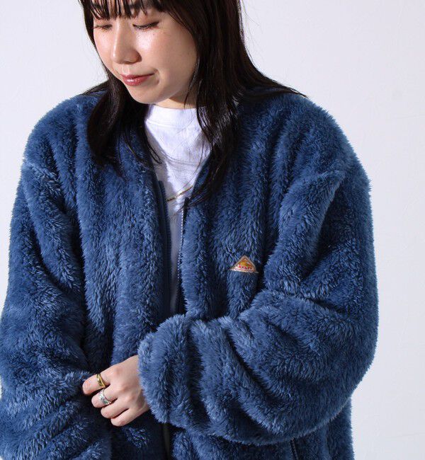 GLOSTER「【KELTY&times;GLOSTER】別注 シャギーフリース ジップカーディガン」|カーディガン|