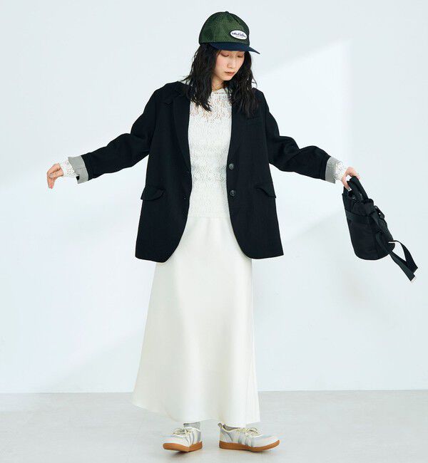 fredy emue「ヘビーサテンバイアススカート」|スカート|