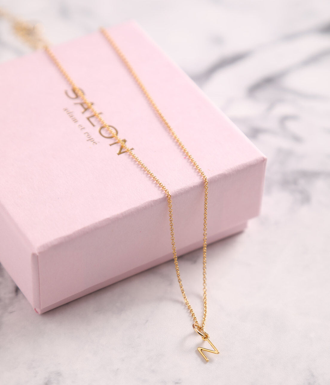 SALON adam et rope'「【SALONオリジナルBOX付き】14KGFあずきチェーンネックレス」|ネックレス|スミクロ(05)