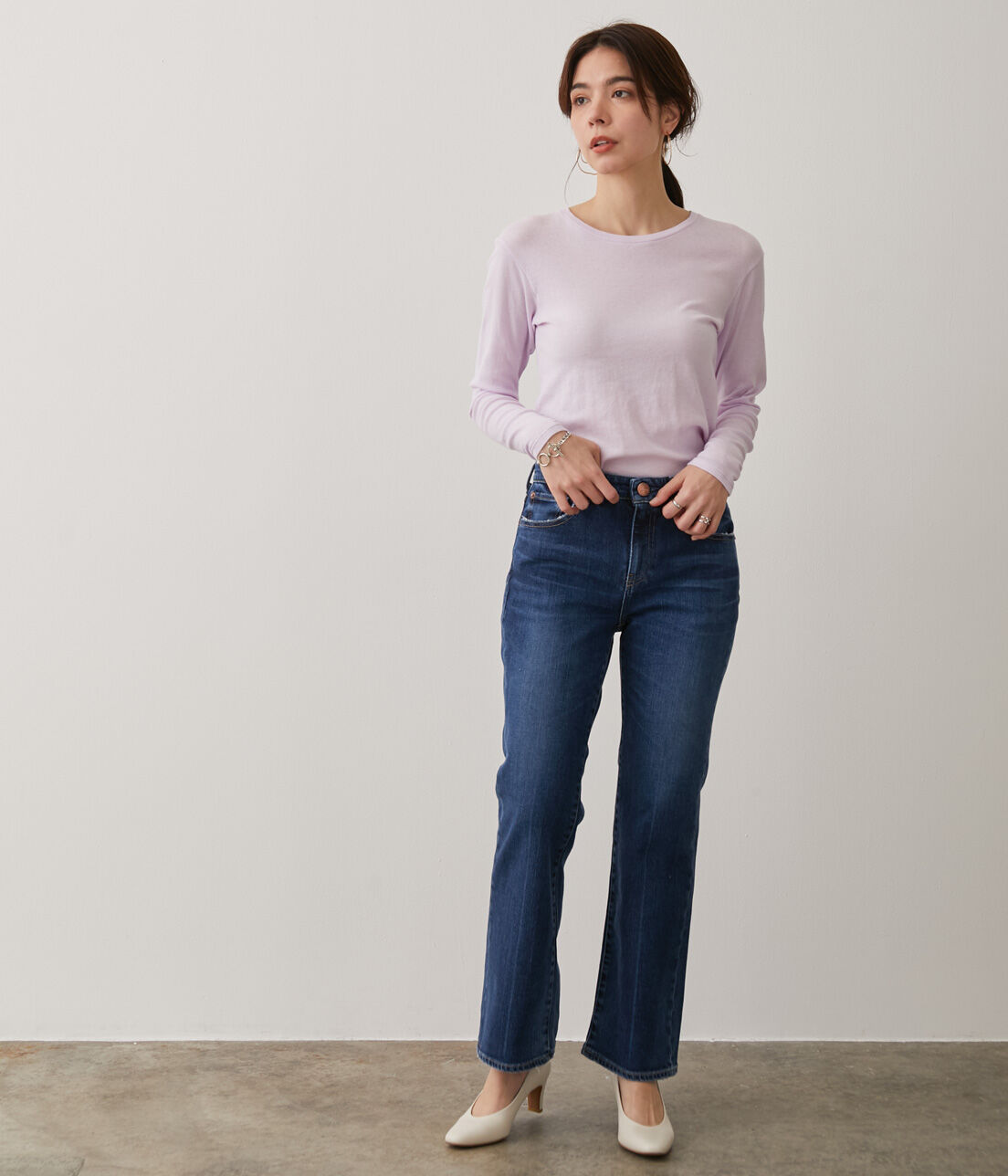 SALON adam et rope'「【Smile Cotton】クルーネックプルオーバー」|Tシャツ・カットソー|