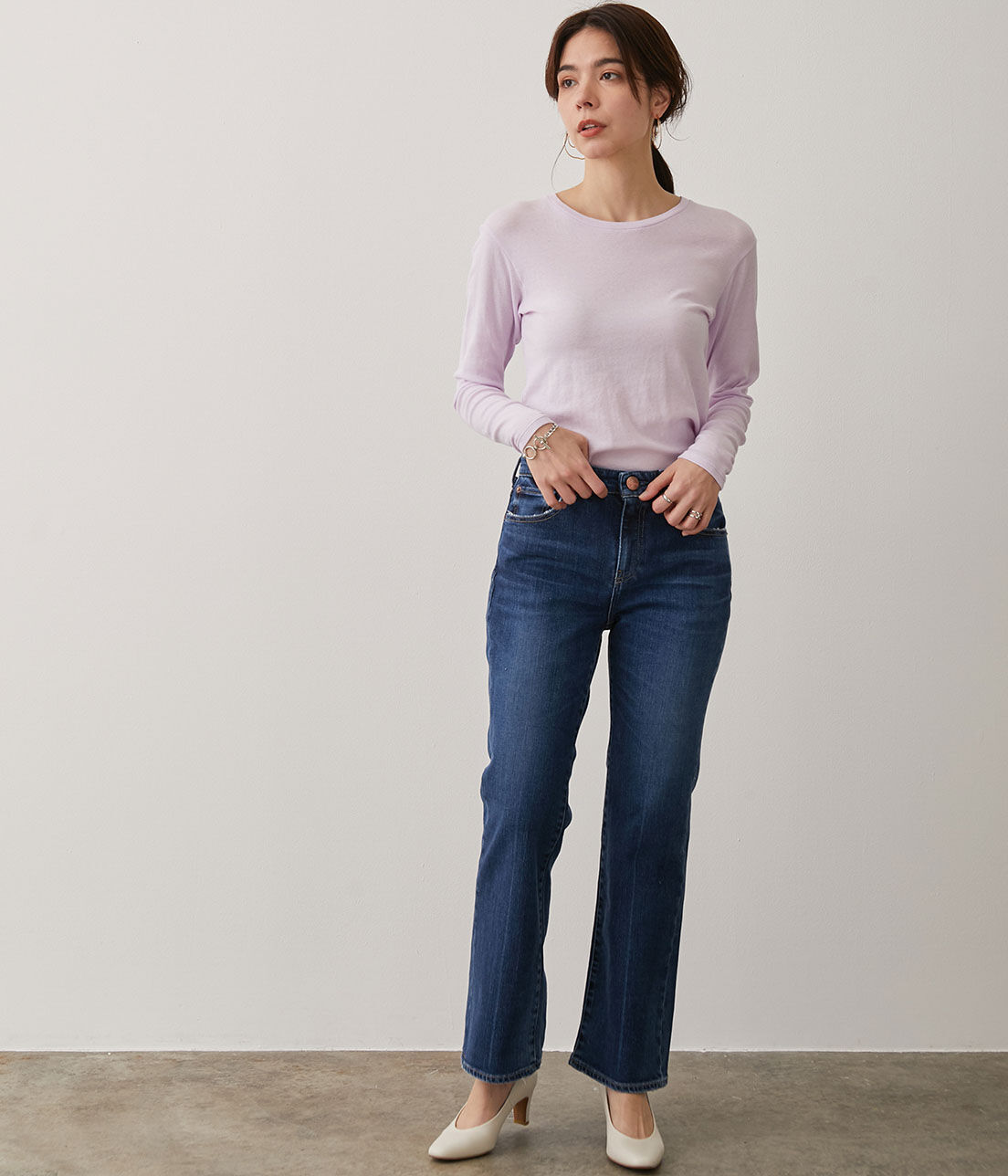 SALON adam et rope'「【Smile Cotton】クルーネックプルオーバー」|Tシャツ・カットソー|