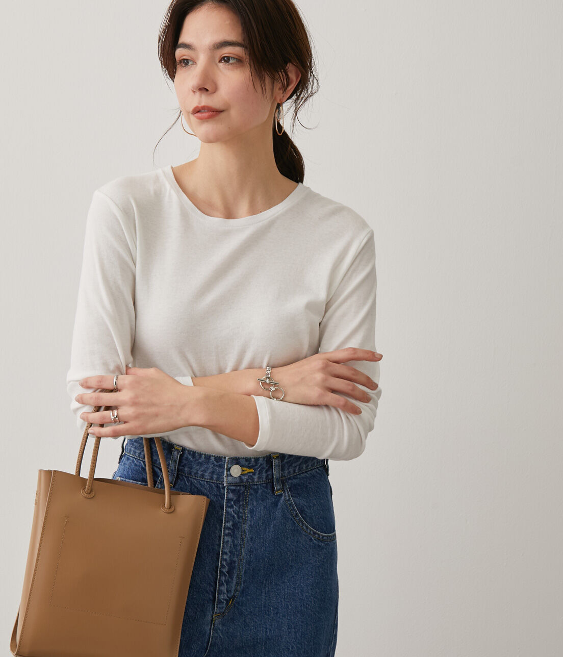 SALON adam et rope'「【Smile Cotton】クルーネックプルオーバー」|Tシャツ・カットソー|