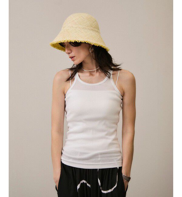 SALON adam et rope'「【gicipi（ジチピ）】TURCHESE リブタンク」|タンクトップ|ホワイト(10)