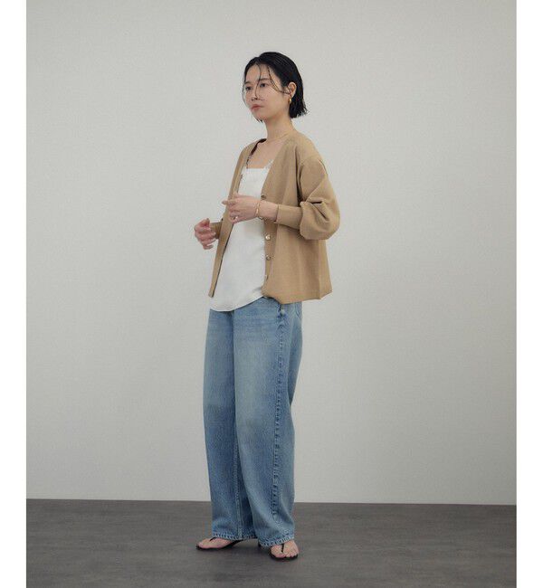 SALON adam et rope'「フレンチレースフィブリルサテンキャミソール」|キャミソール|