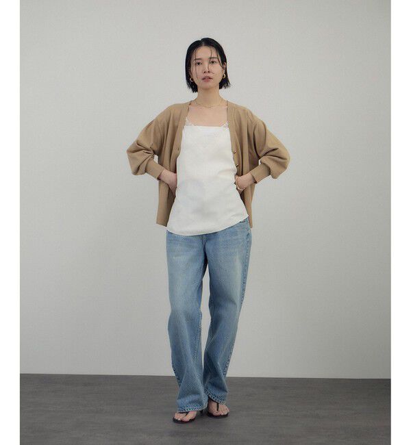 SALON adam et rope'「フレンチレースフィブリルサテンキャミソール」|キャミソール|