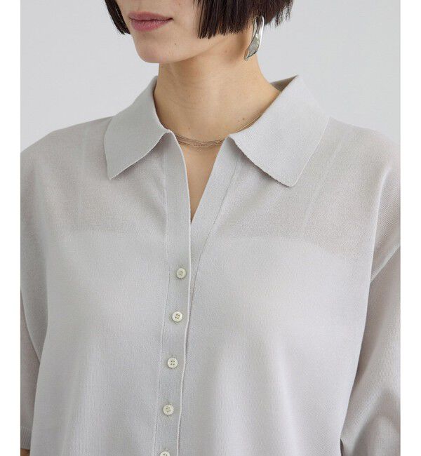 SALON adam et rope'「【WEB限定】ドライタッチスキッパーニットカーディガン / 洗える」|カーディガン|