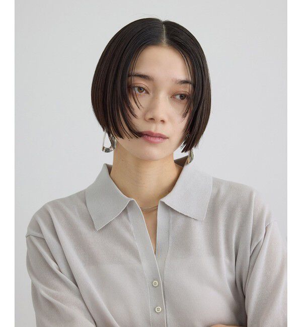 SALON adam et rope'「【WEB限定】ドライタッチスキッパーニットカーディガン / 洗える」|カーディガン|