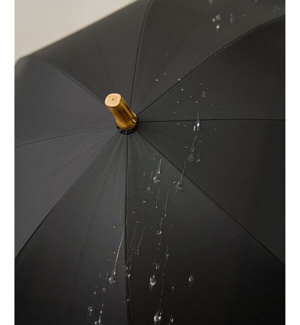 ROPE「[晴雨兼用]バンブーハンドルバイカラーパラソル(長傘・日傘)/UV100%カット/完全遮光生地」|傘|