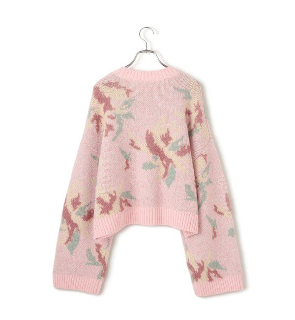 VIS「フラワージャガードニットプルオーバー」|ニット・セーター|