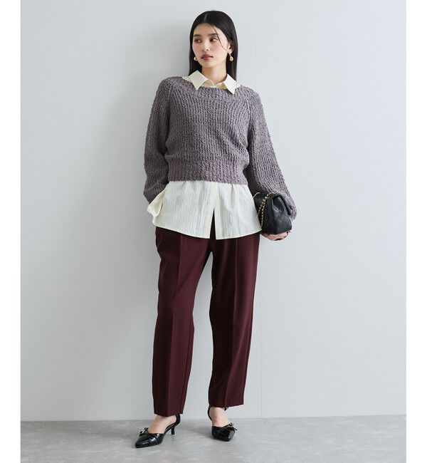 VIS「ユルネックポコポコヤーンニットプルオーバー」|ニット・セーター|