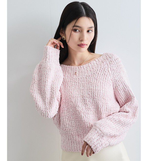 VIS「ユルネックポコポコヤーンニットプルオーバー」|ニット・セーター|
