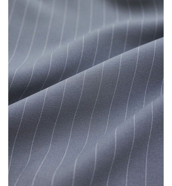 VIS「【接触冷感/UVケア】ピンストライプリラックスワイドパンツ」|チノ|
