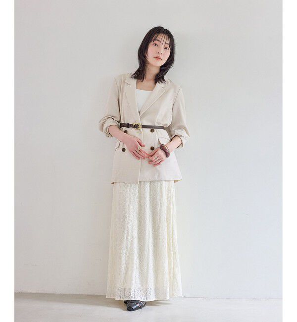 VIS「美easyリネンライクテーラードジャケット/イージーケア・接触冷感・セットアップ対応」|テーラードジャケット|