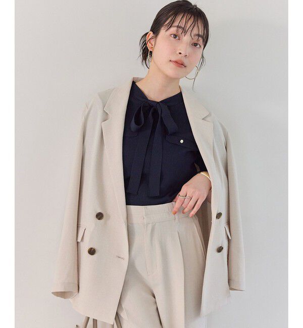VIS「美easyリネンライクテーラードジャケット/イージーケア・接触冷感・セットアップ対応」|テーラードジャケット|