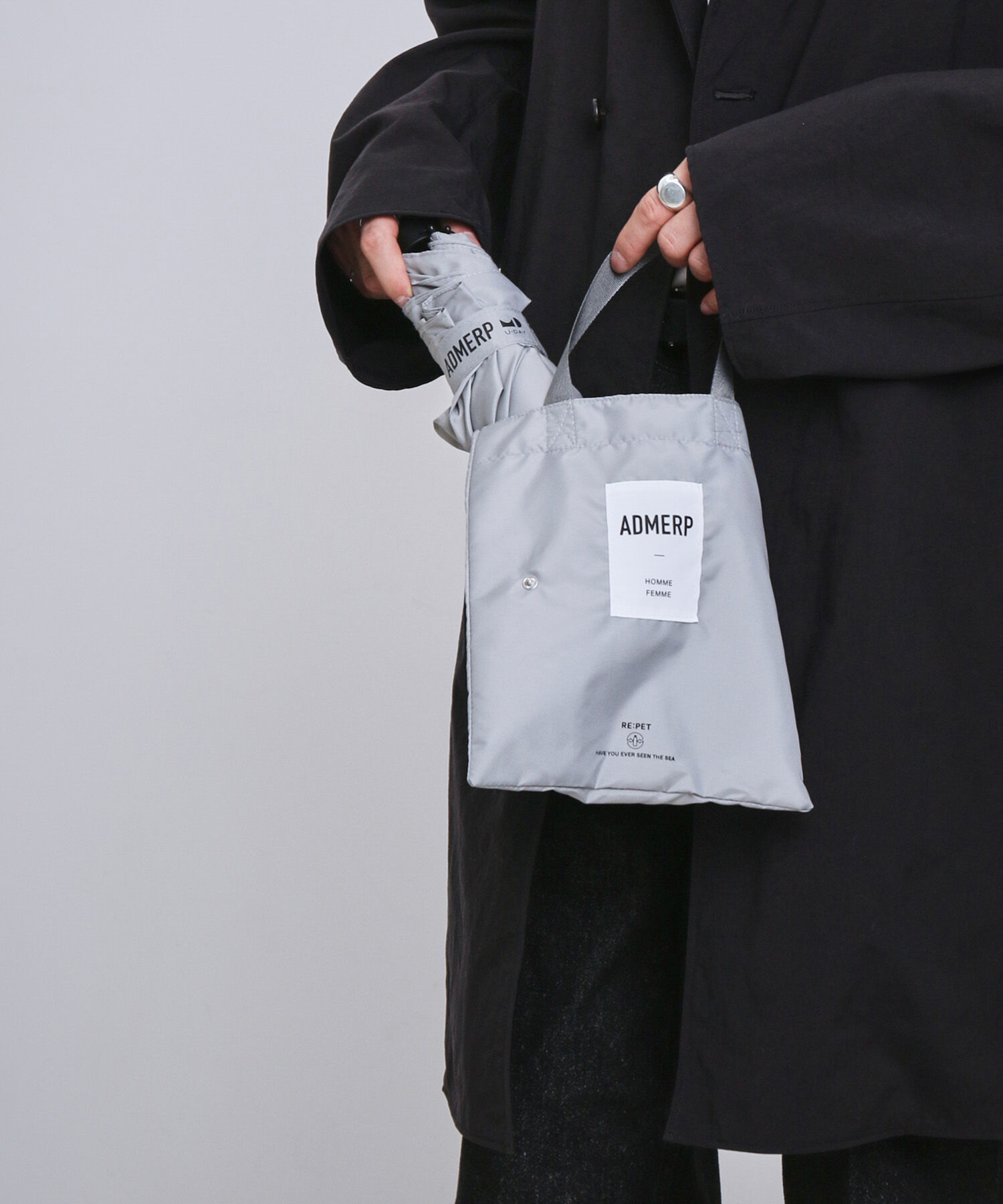 ADAM ET ROPE'「【サステナブル・晴雨兼用・男女兼用・U-DAY for ADAM ET ROPE'】[ADMERP] UMBRELLA53 with tote / 折りた」|傘|