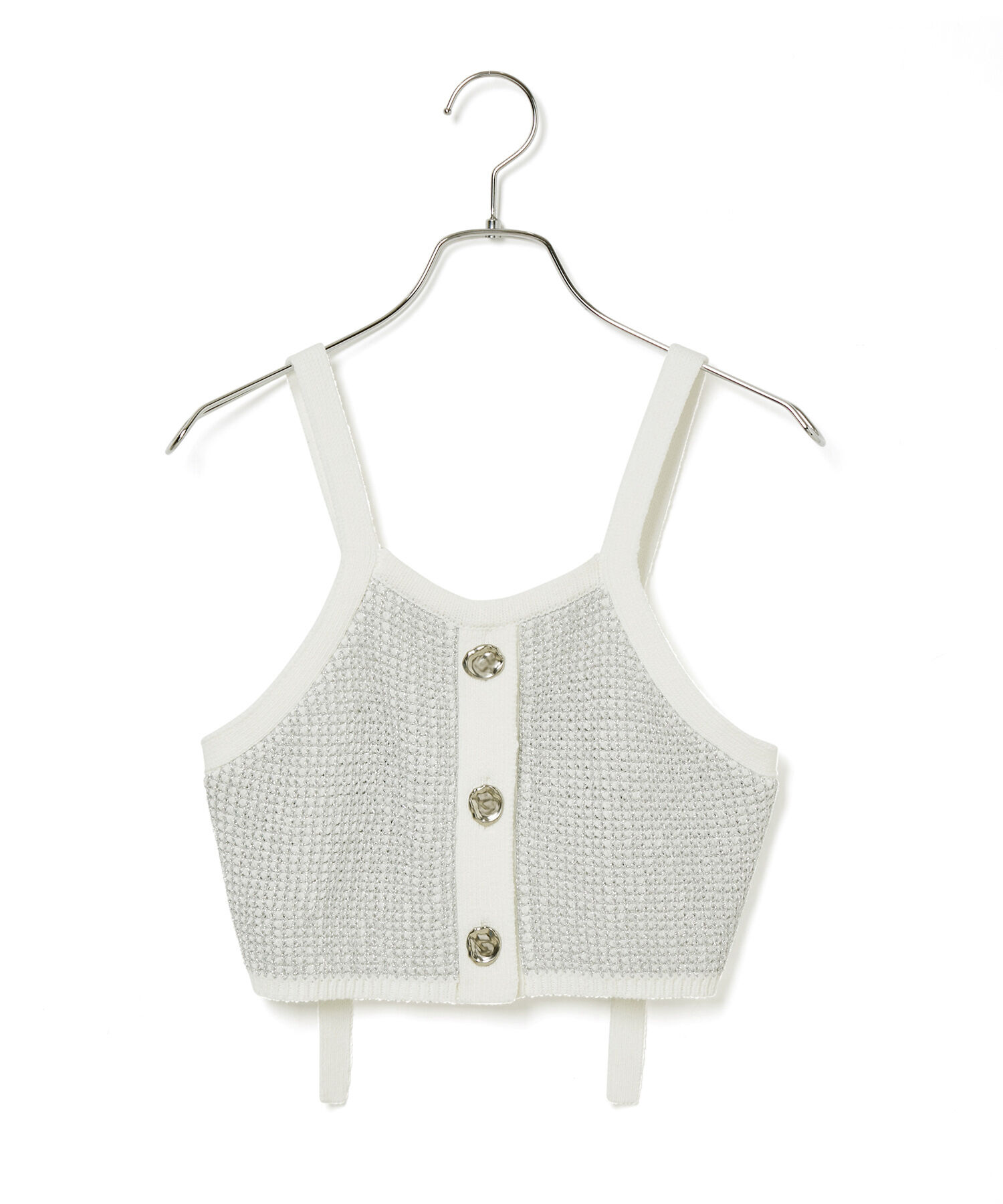 ADAM ET ROPE'「ラメパターンニットキャミ」|キャミソール|