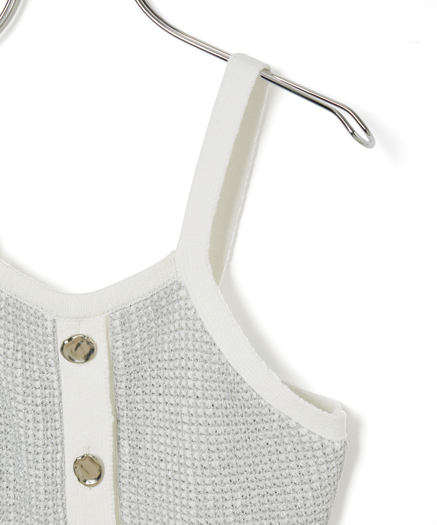 ADAM ET ROPE'「ラメパターンニットキャミ」|キャミソール|