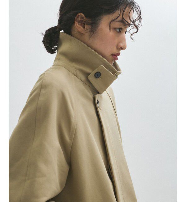 ADAM ET ROPE'「【サステナブル】コットンダブルクロスバルマカーンコート」|ステンカラーコート|