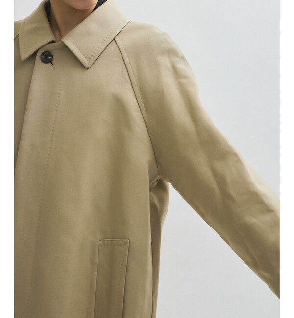 ADAM ET ROPE'「【サステナブル】コットンダブルクロスバルマカーンコート」|ステンカラーコート|