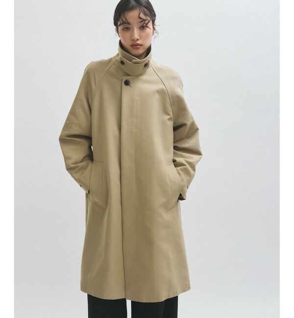 ADAM ET ROPE'「【サステナブル】コットンダブルクロスバルマカーンコート」|ステンカラーコート|