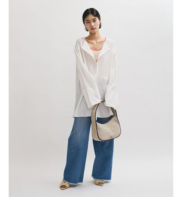 ADAM ET ROPE'「カラーブレードニットタンクトップ」|タンクトップ|