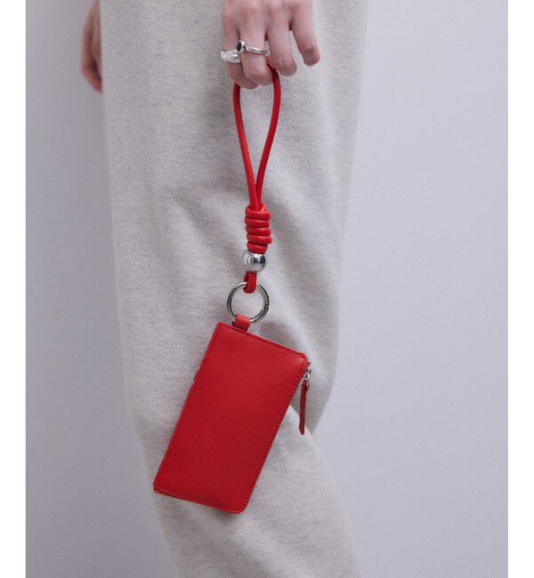 ADAM ET ROPE'「【WEB限定】カードケース付きチャームストラップ」|名刺入れ・カードケース|