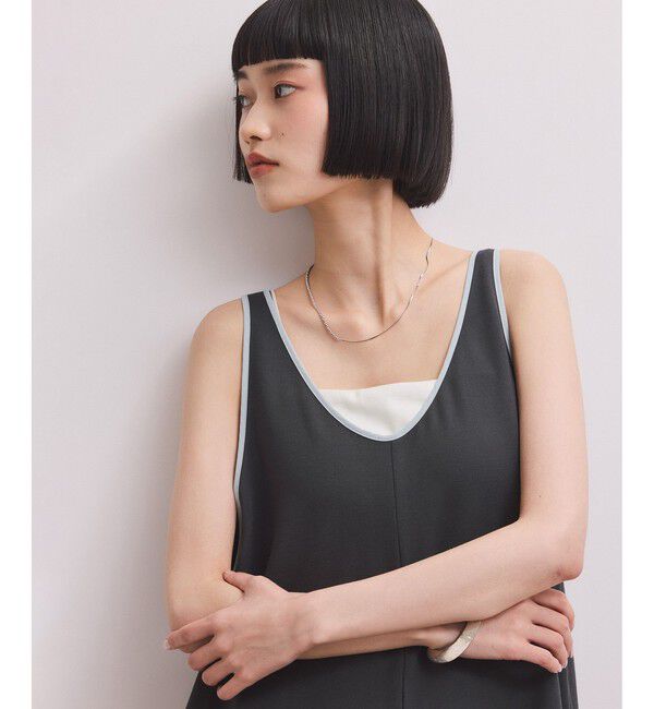 ADAM ET ROPE'「【WEB限定】バイカラーオールインワン」|オールインワン|