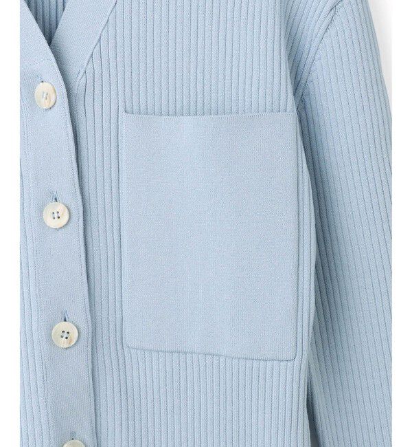 ADAM ET ROPE'「【EMOELLE】ポケットリブカーディガン」|カーディガン|