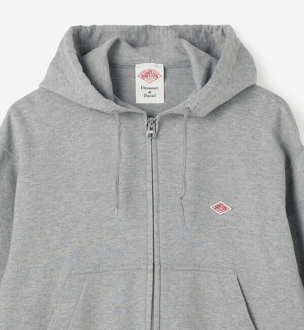 DANTON「DANTON | コットンテリー ジップパーカー WOMEN」|スウェット・ジャージ|