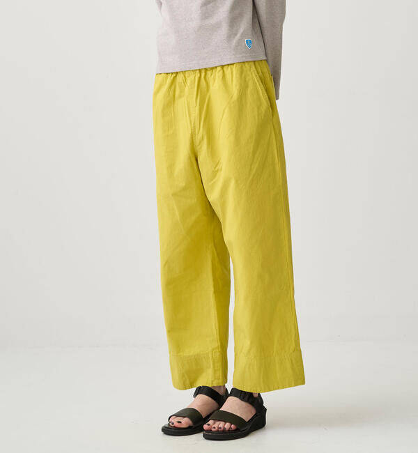 ORCIVAL「ORCIVAL | コットン フレアイージーパンツ WOMEN」|チノ|YELLOW