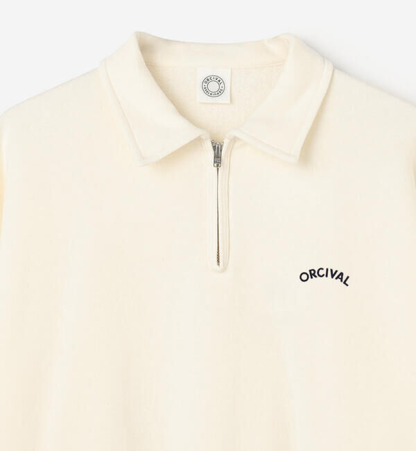 ORCIVAL「ORCIVAL | コットン裏毛 ハーフジッププルオーバー WOMEN」|スウェット・ジャージ|