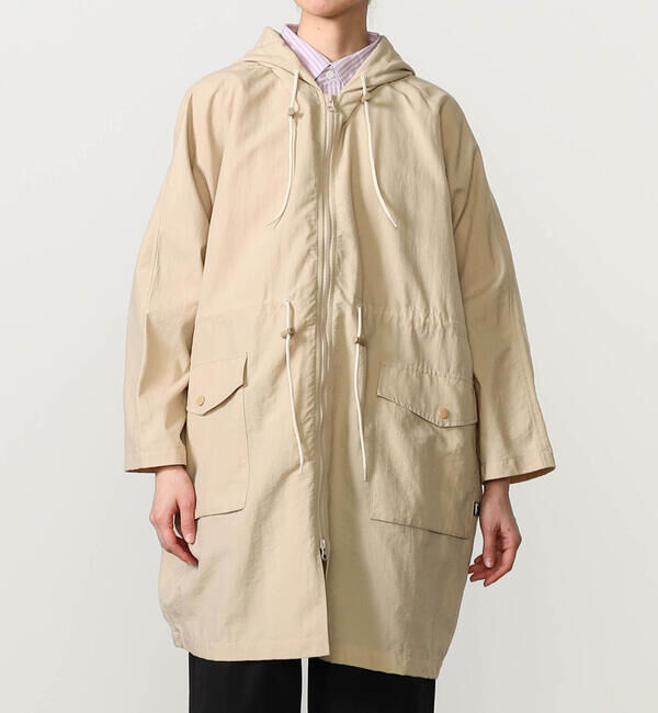 GYMPHLEX「Gymphlex | ナイロンタッサー フードジップコート WOMEN」|ミリタリー・モッズコート|