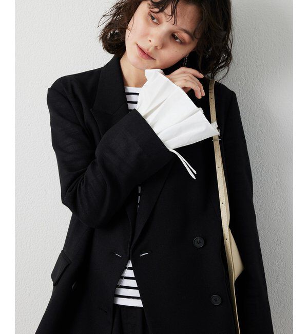 THE PAUSE「【THE PAUSE】フレアカフスボーダープルオーバー」|Tシャツ・カットソー|