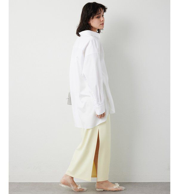  「カットジョーゼットスリットスカート」|スカート|