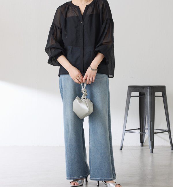  「スキッパーシアーブラウス」|シャツ・ブラウス|