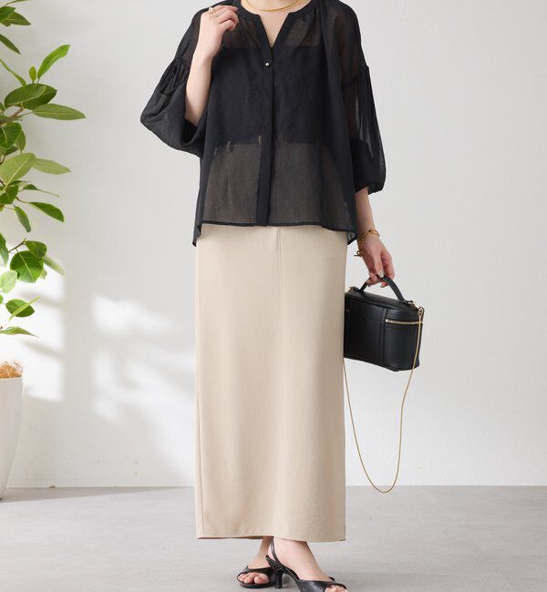  「スキッパーシアーブラウス」|シャツ・ブラウス|