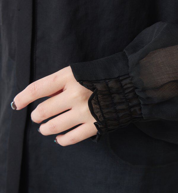  「スキッパーシアーブラウス」|シャツ・ブラウス|