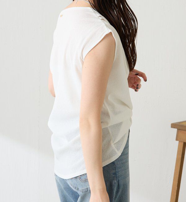  「【上品見えカットソー/シアー】アシメタックフレンチカットソー」|Tシャツ・カットソー|