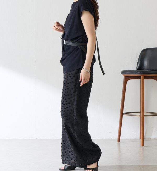  「【上品見えカットソー/シアー】アシメタックフレンチカットソー」|Tシャツ・カットソー|