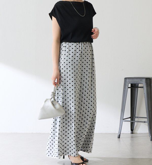  「【上品見えカットソー/シアー】アシメタックフレンチカットソー」|Tシャツ・カットソー|