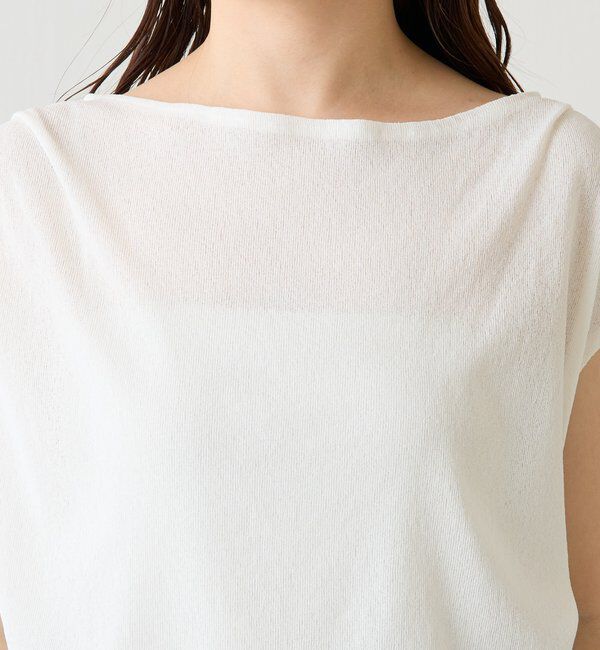  「【上品見えカットソー/シアー】アシメタックフレンチカットソー」|Tシャツ・カットソー|