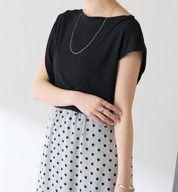  「【上品見えカットソー/シアー】アシメタックフレンチカットソー」|Tシャツ・カットソー|