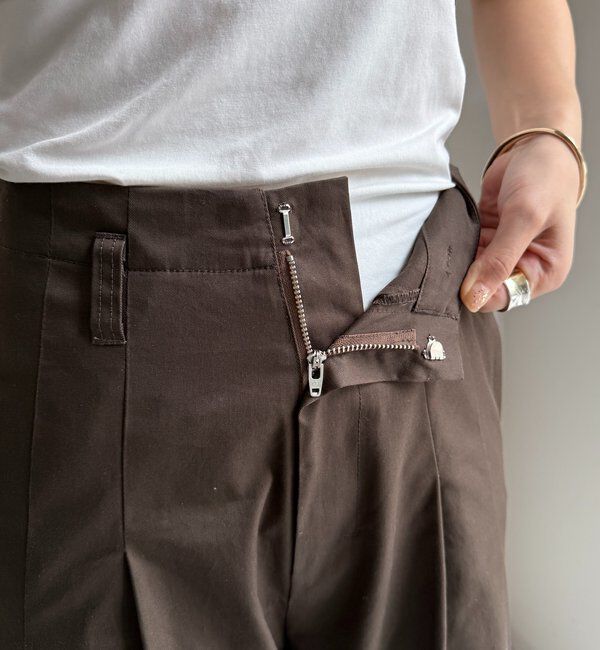  「ツイルワイドカーブパンツ」|チノ|