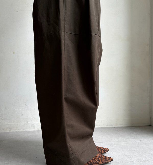  「ツイルワイドカーブパンツ」|チノ|
