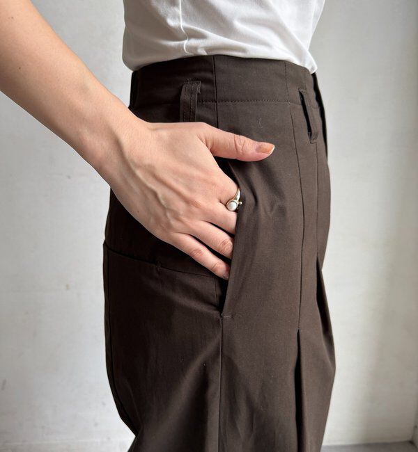  「ツイルワイドカーブパンツ」|チノ|